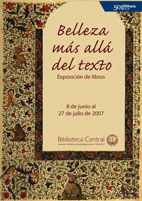 Afiche de la muestra de la Biblioteca de la UCA